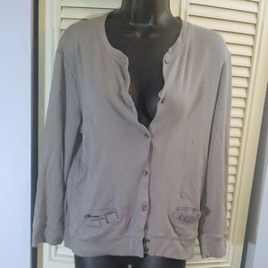 J Crew factory bow pocket cardigan